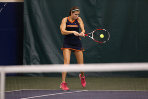 Libi Mesh served in the military in her native Israel before starting at Syracuse and playing on the tennis team as a 21-year-old freshman.