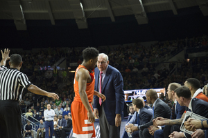 Syracuse head coach Jim Boeheim doesn't have answer for Syracuse's road struggles, and Wake Forest head coach Danny Manning said the Demon Deacons like playing away from home. 
