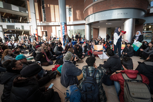 Students at Syracuse University have already protested against the travel ban.